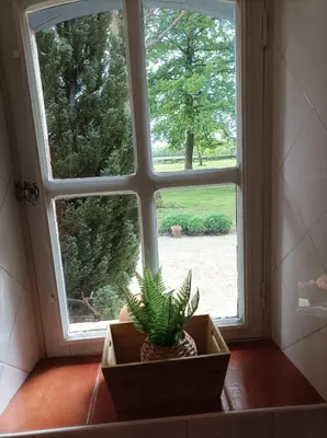 Jardin de l'établissement L' HERISSAUDIERE-GRAND GITE