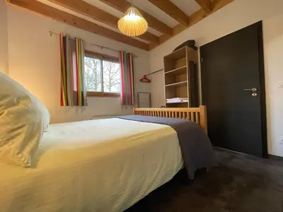 Un ou plusieurs lits dans un hébergement de l'établissement Appartement Plein Pied Arrow Wood La Flèche