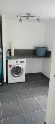 Cuisine ou kitchenette dans l'établissement Maison de campagne
