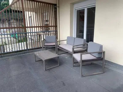 Balcon ou terrasse dans l'établissement Loft avec parking centre Tours et bord du Cher Loire Valley