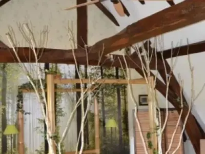 Plan de l'établissement Gîte historique avec piscine privée, proche de Chinon - FR-1-381-530