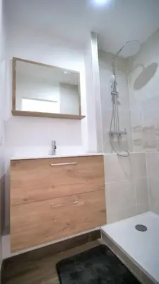 Salle de bains dans l'établissement Appartement indépendant proche Tours