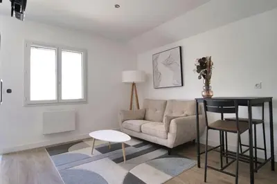Coin salon dans l'établissement Appartement indépendant proche Tours