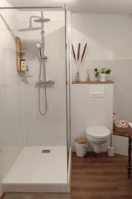 Salle de bains dans l'établissement Le Petit Louis XII - Appartement centre Blois avec garage
