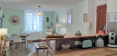 Coin salon dans l'établissement Le Petit Louis XII - Appartement centre Blois avec garage