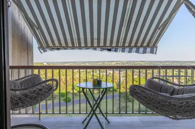 Balcon ou terrasse dans l'établissement Le Studio Enchanté - Vue Magique de Montrichard