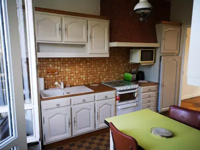 Cuisine ou kitchenette dans l'établissement Le Polygone