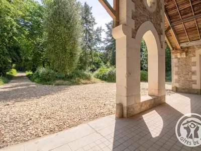 Jardin de l'établissement Gîte confortable au cœur du Maine-et-Loire, animaux admis - FR-1-622-58