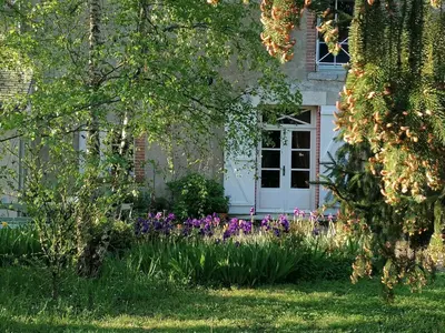 Jardin de l'établissement La Robinière Maison d'Hôtes