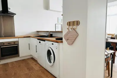 Cuisine ou kitchenette dans l'établissement Les grands gamins 3km du zoo de Beauval