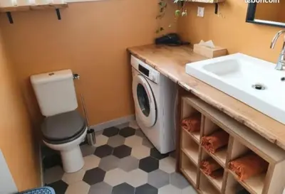 Salle de bains dans l'établissement Maison 5 personnes