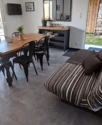 Coin salon dans l'établissement Maison 5 personnes