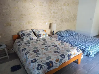 Un ou plusieurs lits dans un hébergement de l'établissement La petite ferme 37