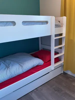 Un ou plusieurs lits dans un hébergement de l'établissement Bords de Sarthe