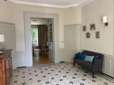 Coin salon dans l'établissement Propriété standing Loire Valley