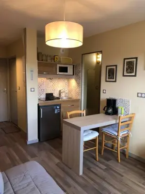 Cuisine ou kitchenette dans l'établissement Appartement plein centre Le Mans