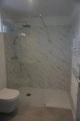 Salle de bains dans l'établissement Riva Studio