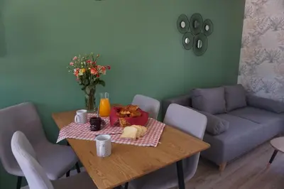 Coin salon dans l'établissement Riva Home