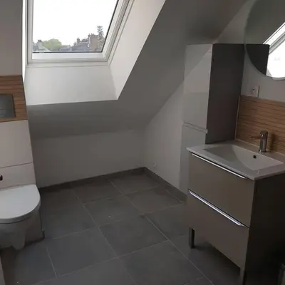 Salle de bains dans l'établissement Appartement Malawo