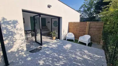Terrasse ou espace extérieur de l'établissement Le Patio : studio avec extérieur