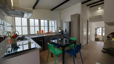Cuisine ou kitchenette dans l'établissement Soleil Blaisois