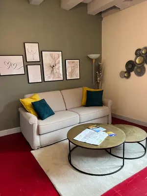 Coin salon dans l'établissement Fleur de Coton 6 pers à 20 minutes de Beauval