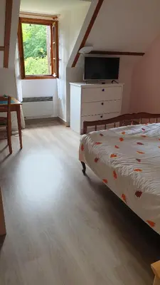 Un ou plusieurs lits dans un hébergement de l'établissement Verdure tourangelle