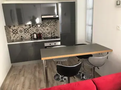 Cuisine ou kitchenette dans l'établissement Appartement atelier dans vieux blois