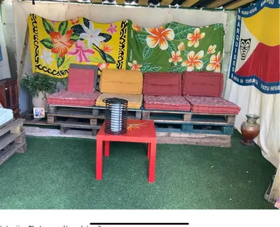 Coin salon dans l'établissement Maison d’hôtes accès piscine