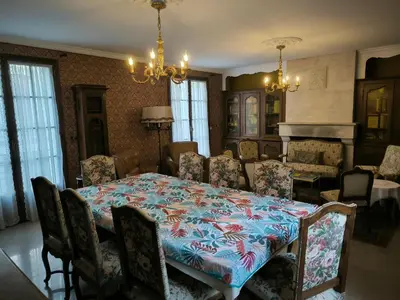 Coin salon dans l'établissement Ambiance château de la Loire