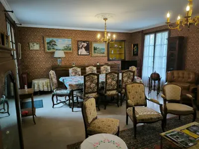 Coin salon dans l'établissement Ambiance château de la Loire