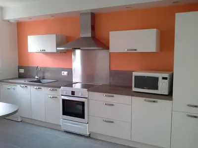Cuisine ou kitchenette dans l'établissement Location Duverger