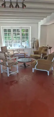 Coin salon dans l'établissement Domaine des Aulnaies - Beauval - Mareuil sur Cher