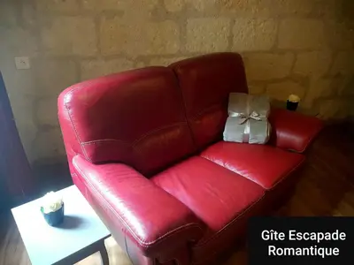 Coin salon dans l'établissement Escapade Romantique