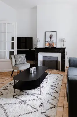 Coin salon dans l'établissement Maison Madeleine
