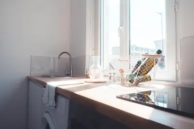 Cuisine ou kitchenette dans l'établissement L’Arbois – T2 pour 4 personnes