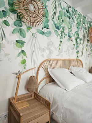 Un ou plusieurs lits dans un hébergement de l'établissement Maison Brizon collection Pepeaz