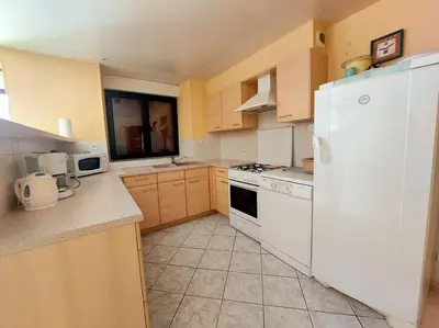 Cuisine ou kitchenette dans l'établissement Dépaysement à la campagne
