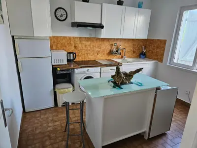Cuisine ou kitchenette dans l'établissement Gite entre loire et cosson