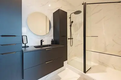 Salle de bains dans l'établissement Grammont 5 - Appartement luxueux à Tours