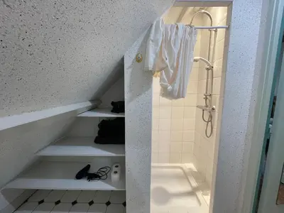 Salle de bains dans l'établissement La Melerie