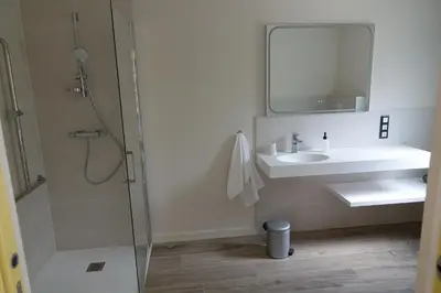 Salle de bains dans l'établissement La Villa des Lys