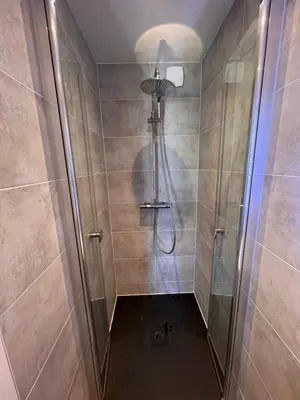 Salle de bains dans l'établissement Appartement T2 proche des prébendes