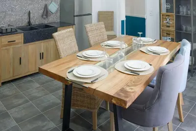Cuisine ou kitchenette dans l'établissement La Thorésienne