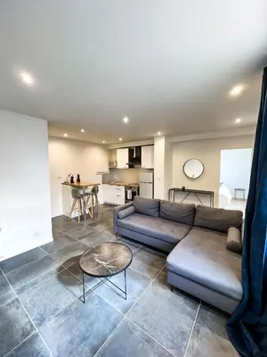 Cuisine ou kitchenette dans l'établissement Charmant Appartement au Cœur de Blois