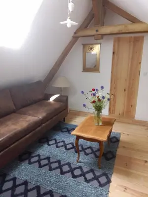 Coin salon dans l'établissement Logement du Coteau entre Beauval et Amboise