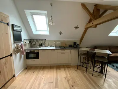 Cuisine ou kitchenette dans l'établissement Logement du Coteau entre Beauval et Amboise