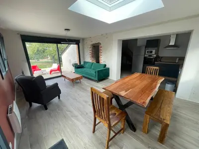 Cuisine ou kitchenette dans l'établissement Gîte Le Ballandeau