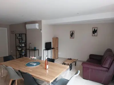 Coin salon dans l'établissement gîte au cœur des châteaux
