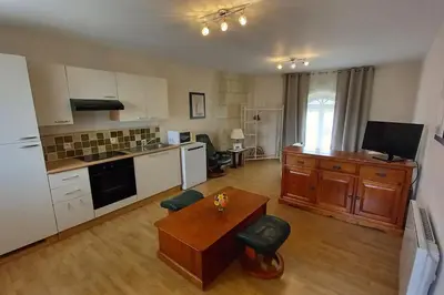 Cuisine ou kitchenette dans l'établissement Gîte Angevin 4 personnes